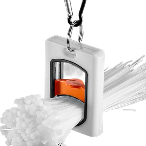 Zip Tie Holder - Glowing Cable Organizer Tool with Tie Tightener, Perfect for Electricians, Computers, Home, Desk, Office, Kitch