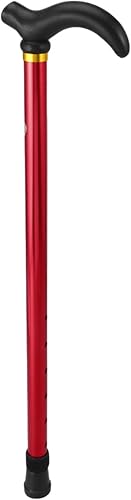 Miniatura 10 de Muletas telescópicas retráctiles para caminar, aleación de aluminio, altura ajustable, antideslizante, para hombres