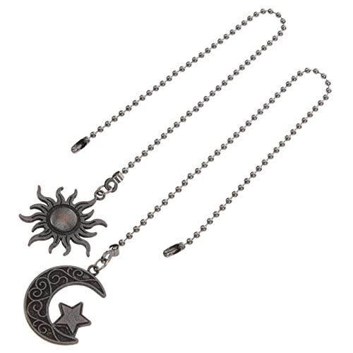 Image of 2pcs Pull Cord Lamp Pull Chain Extension Lamp Decor for Home Decorative Chain Extension Light House Decorations for Home Pendant Extend Zinc Alloy