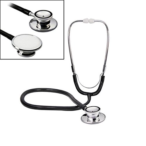 Pro Dual Head EMT Stethoscope for Doctor Nurse Vet Medical Student Health-Black