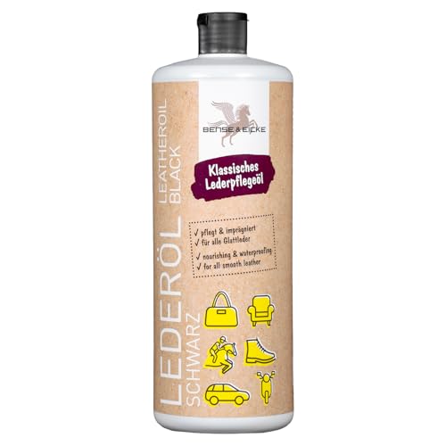 Bense & Eicke Lederöl schwarz - flüssige Pflege für Glattleder, dringt...
