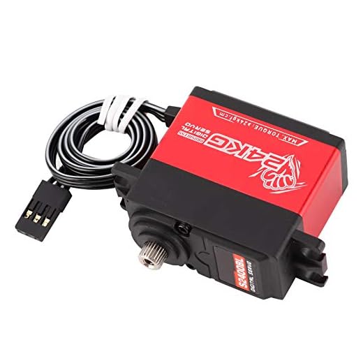 24KG servo, 1/8 RC bilservo digital servo Högpresterande hög effektivitet med 5 olika servoarmar för modellbåt för modellrobot