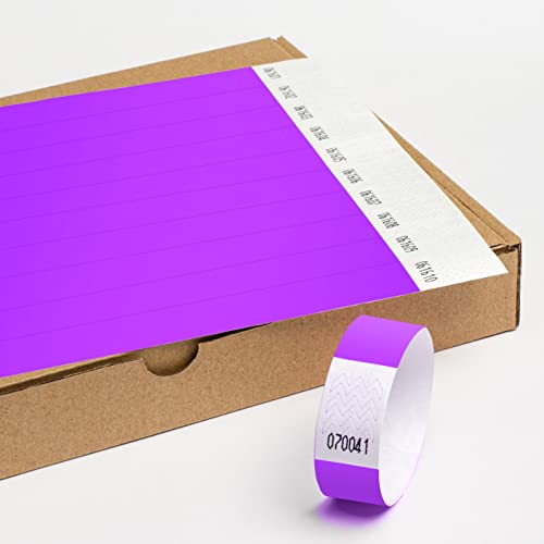 Braccialetti Tyve Discoteca Senza Stampa 19 x 255 mm - 100 Pezzi Bracciali Monouso per Eventi - Autoadesiva e Impermeabile