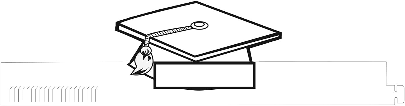 Hygloss Paper Make-Your-Own Grad Cap for Graduation 12 Piece (65279)