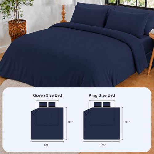 Cozorbt Double-Sided Cooling Comforter Queen Size Ice Silk Summer Blanket No-Seam 0.45 Soft Breathable Silky Smooth Edge-Free Design, Hot Sleepers, Deep Blue 90x90 by Cozorbt - Image 7
