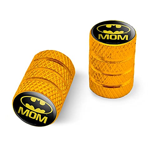 Batman Bat Mom Shield Logo Motorcycle Bicycle Bike Tire Rim Wheel Aluminum Valve Stem Caps