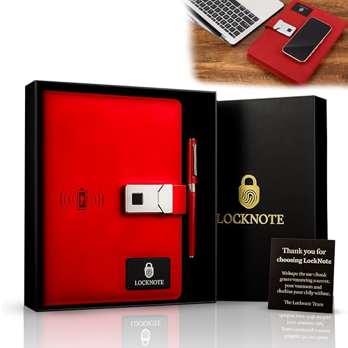 LockNote A5 Business Notebook with Lock – Leather...