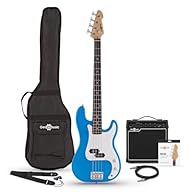 Includes 15W Amp, Cable, Bag, Strap & Spare Strings Classic Blue Finish Perfect Bass For Younger Beginners Crisp Clear Tone & Punchy Low End Depth Built From Lightweight Woods For Comfort & Playability