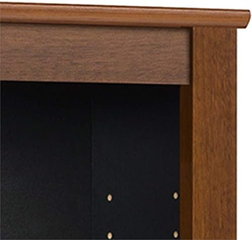 Prepac Double Wall Mounted Storage Cabinet, Cherry and Black