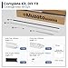 Muzata 64 Sq Ft Drop Ceiling Gird System White Complete Set Galvanized Steel Grid Kit Easy Installation for Basement Living Room Kitchen Bathroom Ceiling, TS04