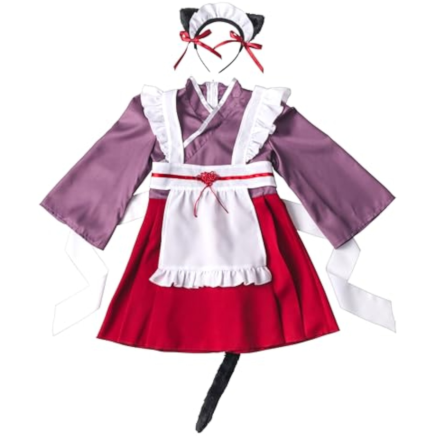 クリアストーン(Clearstone) コスプレ ハイカラメイド キッズ 120cm 女の子 レッド 詳細画像3