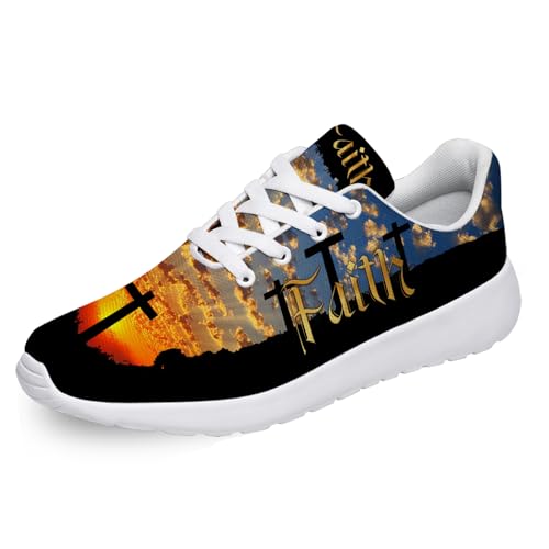 Walk by Faith Shoes for Men Women Tennis Shoes Running Walking Sneakers Gifts for Women Men