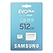 Samsung EVO Plus microSD Memory Card + Adapter, 512GB microSDXC, Speeds Up to 160 MB/s, UHS-I, C10, U3, V10, A3, Upgrade Storage for Phones, Tablets, Gaming Consoles, DSLR Cameras, PCs, MB-MC512SA/AM