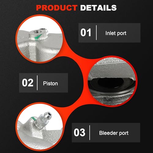 Image of cciyu Front Right Brake Caliper w /Bracket 19B3338 2007-2013 For Infiniti For QX56,2014-2023 For Infiniti For QX80,2006-2015 2017-2023 For Nissan For Armada,2008-2015 2017-2023 For Nissan For TITAN