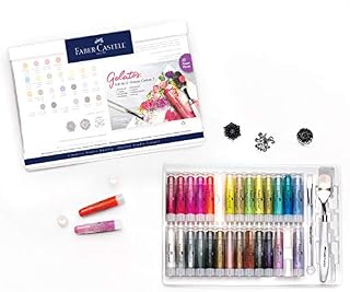 Faber-Castell Gelatos Dolce II Gift Set - 28 Colors - Multi-Purpose Art Medium Set