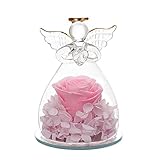 Sacredyna Grandma Birthday Gifts, Pretty Pink Rose Angel Gifts for Women