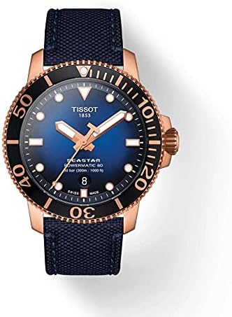 Tissot Seastar 1000 Powermatic 80, Azul, Moderno | Amazon.com.br