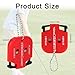 Goktvai 2pcs Golf Stroke Counters, Portable Score Keeper with Hanging Rope Mini Square Design 2 Player Stroke Counter Clicker for Golf Training Competitions & Games (Red)