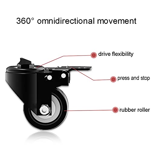 Carro móvil para TV ajustable para pantallas 55-75 pulgadas miniatura 6