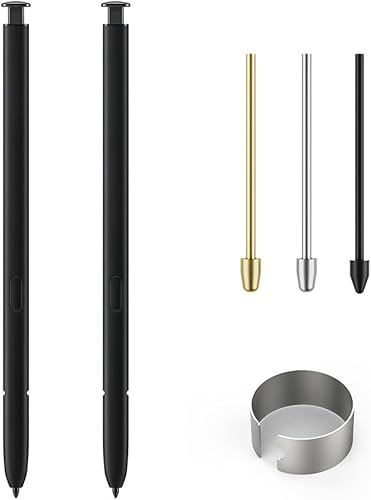 Paquete de 2 lápices capacitivos Galaxy S22 Ultra para Samsung Galaxy S22 Ultra 5G S Pen, Galaxy S22 Ultra S Pen sin Bluetooth + pinzas + punta de