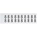 Brady 9712-8, 97035 97 Series Indoor/Outdoor Number and Letter, (Pack of 50 Cards)