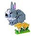 Produktbild nanoblock NBC-179 - Rabbit 2 / Kaninchen 2, Minibaustein 3D-Puzzle, Mini Collection Serie, 120 Teile, Schwierigkeitsstufe 2, mittel