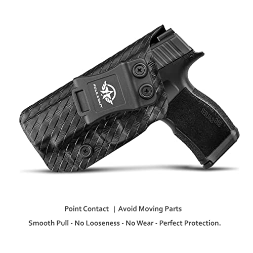 P365Xl Holster, Carbon Fiber Kydex Holster Iwb For Sig P365Xl Holsters Concealed Carry - Inside Waistband Carry Concealed Holster Sig P365Xl Pistol Gun Case Accessories (Black, Left Hand) #TOP1