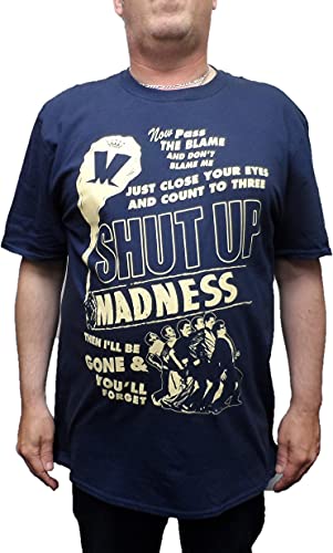 Image of Mazeys Mens Official Madness T Shirts (Small, Shut Up)
