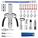 31 Stück Fettpresse Adapter Set, Eisen, mit 30cm Schlauch Fettpresse und Aufsatz Schmierpresse Anschluss 8 Typen, Vielseitige Produkte, Passend für die Meisten Fettpressentypen (Silber)