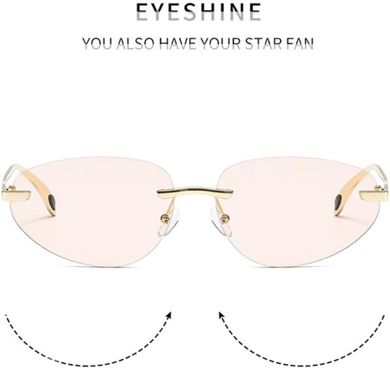 Vintage Frameless Sunglasses for Women Punk Men Eyeglasses Outdoor Rimless Male Eyewear Glasses