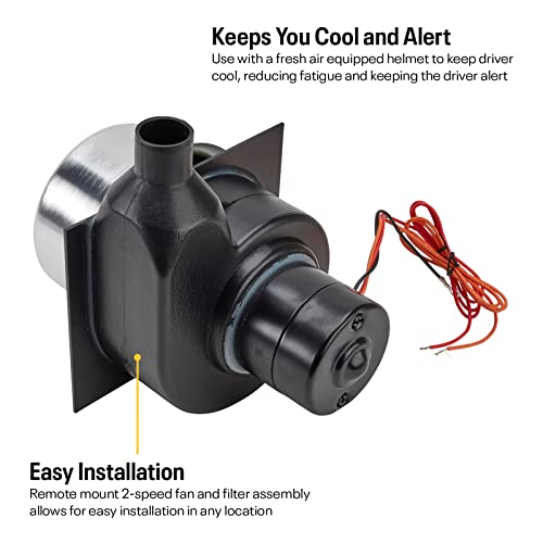 image for Speedway Motors Tru-Air Pumper Racing Helmet Pump, Fresh Air Blower wi