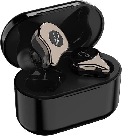 Sabbat E12 Ultra Noise Cancelling True Wireless Earbuds Blutooth 5.2 TWS Stereo Earphones 30 Hours Playtime with Built-in Mic and Wireless Charging Case for iPhone, Samsung, iPad, Android(Dark Brown)