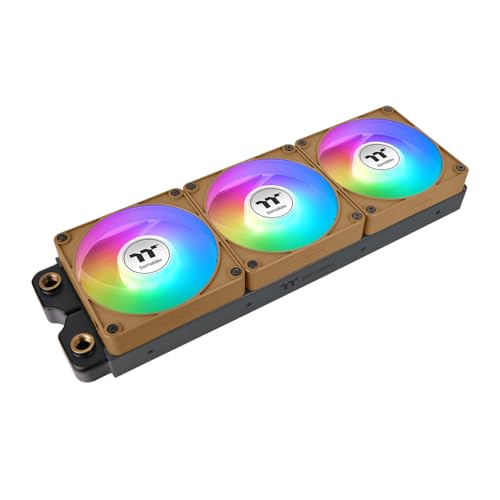 Image of Thermaltake CT140 EX ARGB Sync PC Cooling Fan 3 Pack, PWM 500~1800 RPM, 5V Motherboard Sync, 16.8 Million Colors 9 LEDs, MagForce 2.0 Connectors, Hydraulic Bearing, Gravel Sand, CL-F218-PL14PK-A