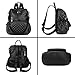 Uromee Travel Backpack Purse for Women Vegan Leather Ladies Fashion Tassel Quilted Shoulder Bag Convertible