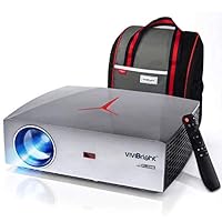VIVIBRIGHT f40 Native 1080P Projector, 4200White LED Light 300&quot; Display Full HD Home Theater Projector, HiFi Class Speaker with SPDIF, Compatible with TV Stick, PS4, Xbox, HDMI, SPDIF, USB, AV