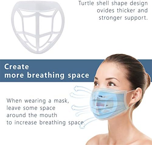 3D Mask Bracket Internal Support Increasing Breath Space Promote Breathing Coolness Avoid Touching Nose and Mouth Protect Lipstick Inner Holder Stand (Color Mixing)