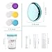 Contact Lens Case with Cleaner Washer, Portable Travel Box with Mirror and Removal Tool Solution Bottle for Outdoor Daily Office