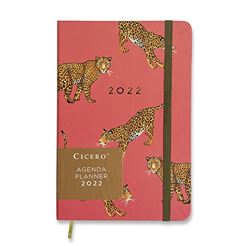 Agenda Planner 2022 Onças Semanal Anotações 14x21 Cereja, Cicero, Colorido