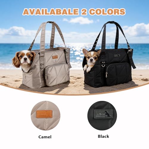 Bolsa transportadora para perros pequeños maleta de transporte negra 8