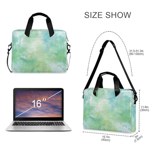 Bolso portatil para laptop 15.6 pulg acuarela verde claro miniatura 5