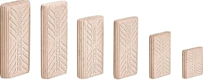 Festool 494941 Domino Tenon, Beech Wood, 8 X 22 X 50mm, 100-Pack