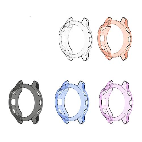 Custodia Garmin Fenix 6S 6X Custodia TPU Vetro Temperato Per Garmin Fenix 6S 6X Pro - Protezione Totale Antiurto, Colori Assortiti Cover TPU Con Vetro Temperato - Foto 3