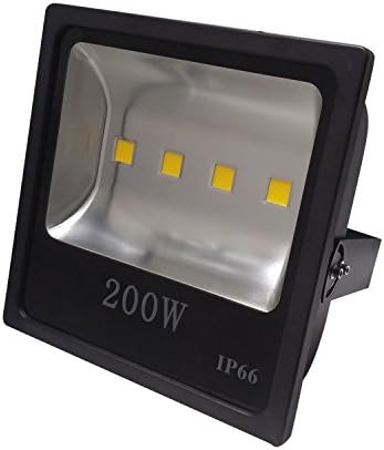 LED Flood Light 200W, Daylight White,High Power Wall Wash Garden Outdoor Lighting Waterproof LED Floodlight, Cold White Led Flood Lighting,6000K,Security Lights (200W Cold White Floodlight)