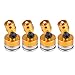 Dilwe 4Pcs Body Post Mount, Aluminum Magnetic Invisible Body Post Mount for SCX10 4WD 1:10 RC Car(Yellow)