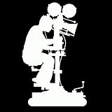 CHANYI 9.3X14.9Cm Cámara De Cine Vinilo Vinilo Negro/Plata Pegatina De Coche CHANYI 9.3X14.9Cm Cámara De Cine Vinilo Vinilo Negro/Plata Pegatina De Coche