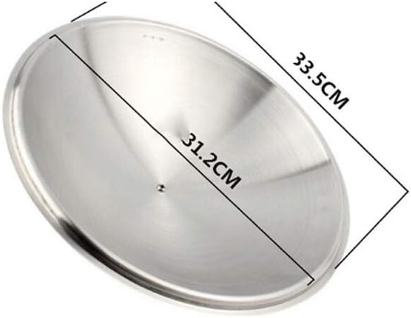 Stainless steel pot cover, intimate handle, comfortable to hold, corrosion resistant, non rusting, easy to clean