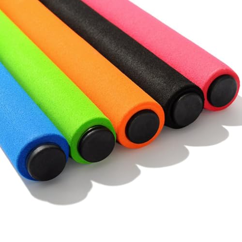 lasenersm 2 Pieces Relay Baton Foam Track Field Relay Baton Track and Field Relay Batons Field Race Track Baton Field Race Batons Race Equipments, Yellow