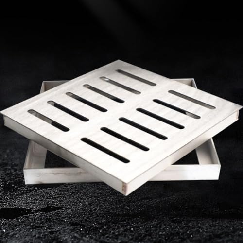 Grille d'évacuation acier inoxydable extérieure robuste avec couvercle de drain antidérapant - 4