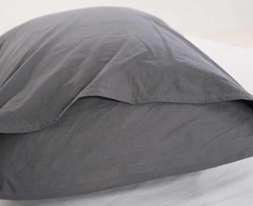 Colourful Snail 100-Percent Natural Washed Cotton Duvet Cover Set, Ultra Soft And Easy Care, Fade Resistant, Queen/Full, Dark Grey #TOP4