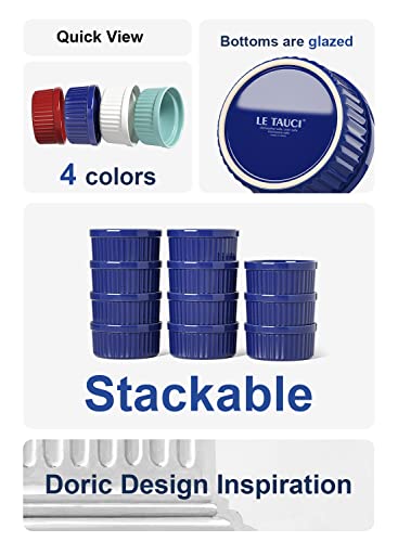 Souffle Dishes, Ramekin Set for Creme Brulee